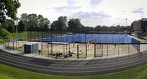 Beachvolleyball-Plätze außen