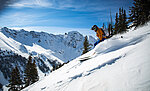Skifahren in den Alpen